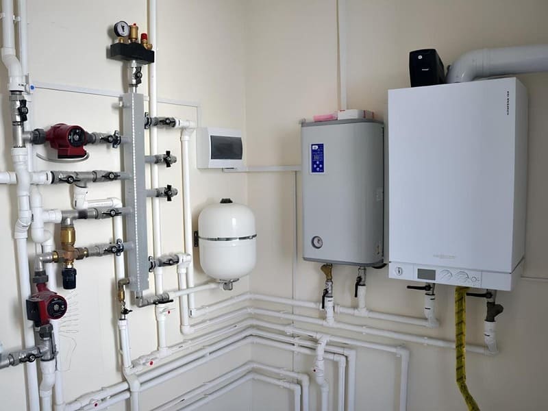 Установка котла отопления